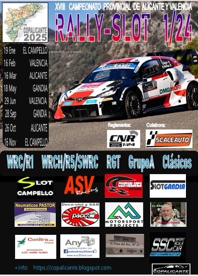COPALICANTE 2025: PRUEBA INAUGURAL EN SLOT-CAMPELLO.